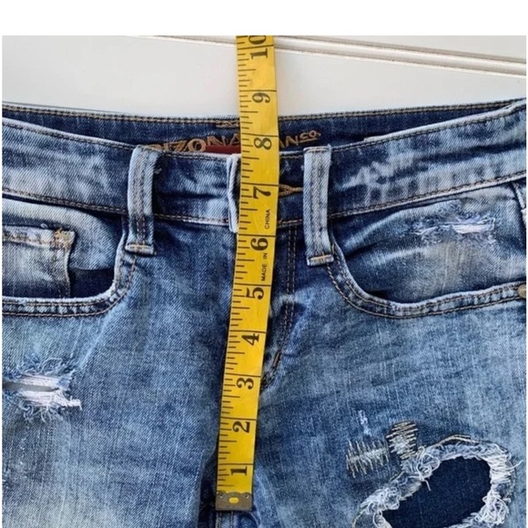 Blue Denim Distressed Women Shorts - Picture 6 of 7